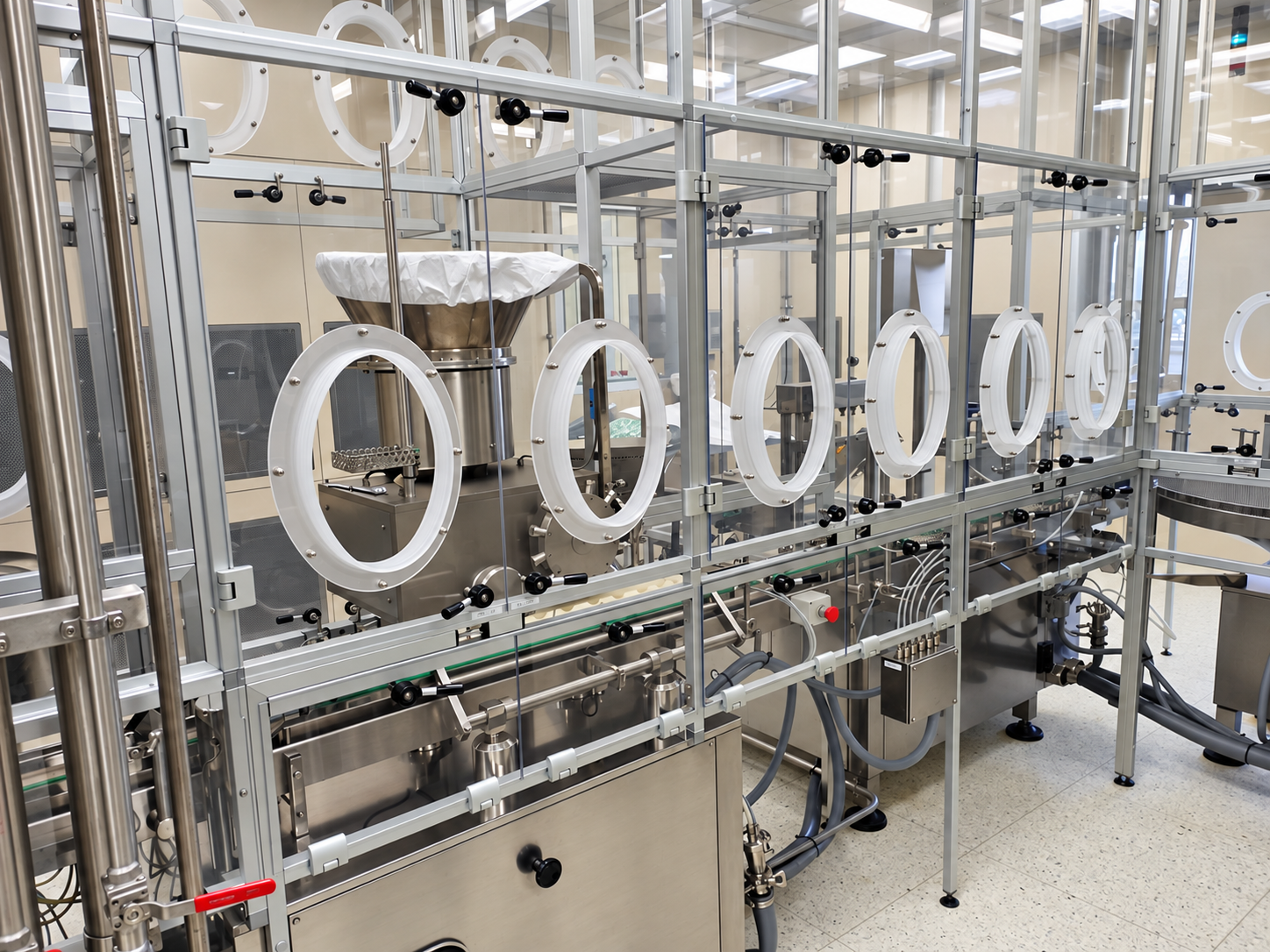 Euralpha — reparto isolatori e glove box