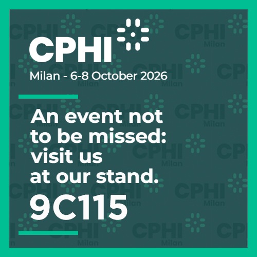CPHI Milan, 6-8 October 2026 - Visit us at our stand 9C115